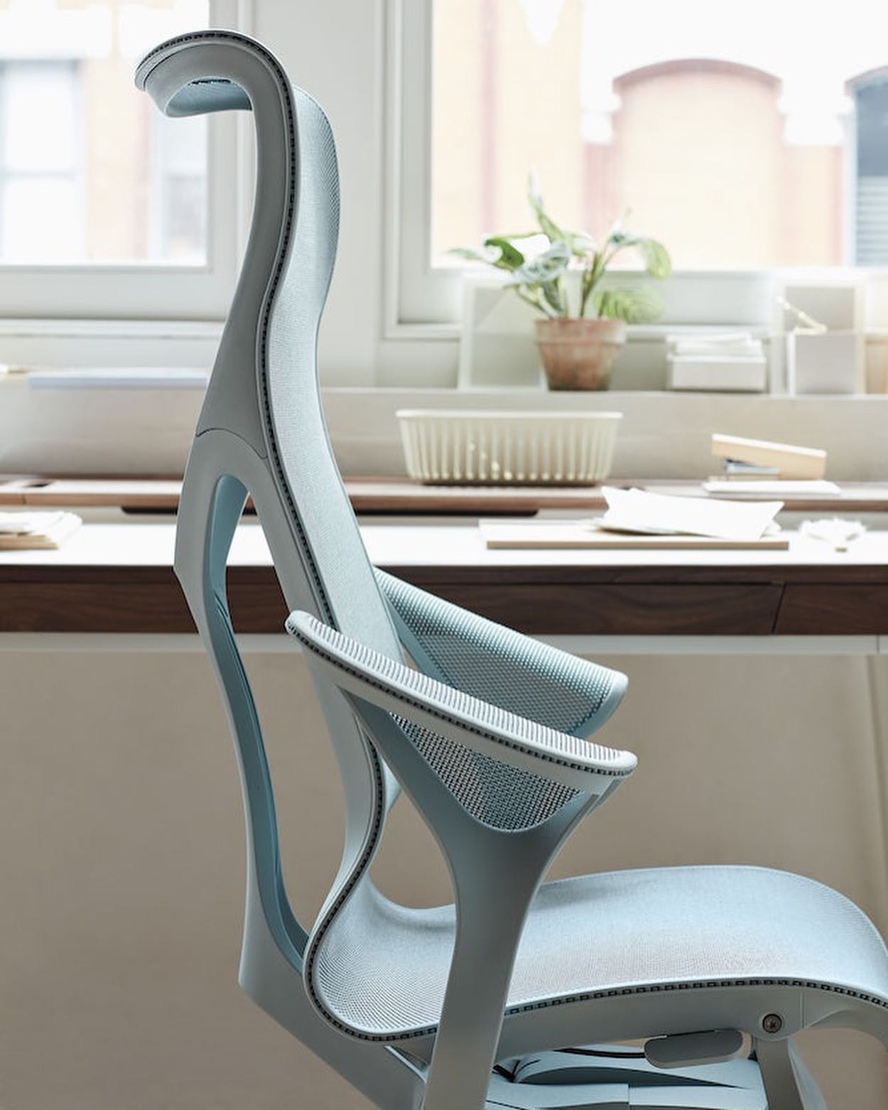 Herman Miller Cosm Designer Chair, High Back, Leaf Arms