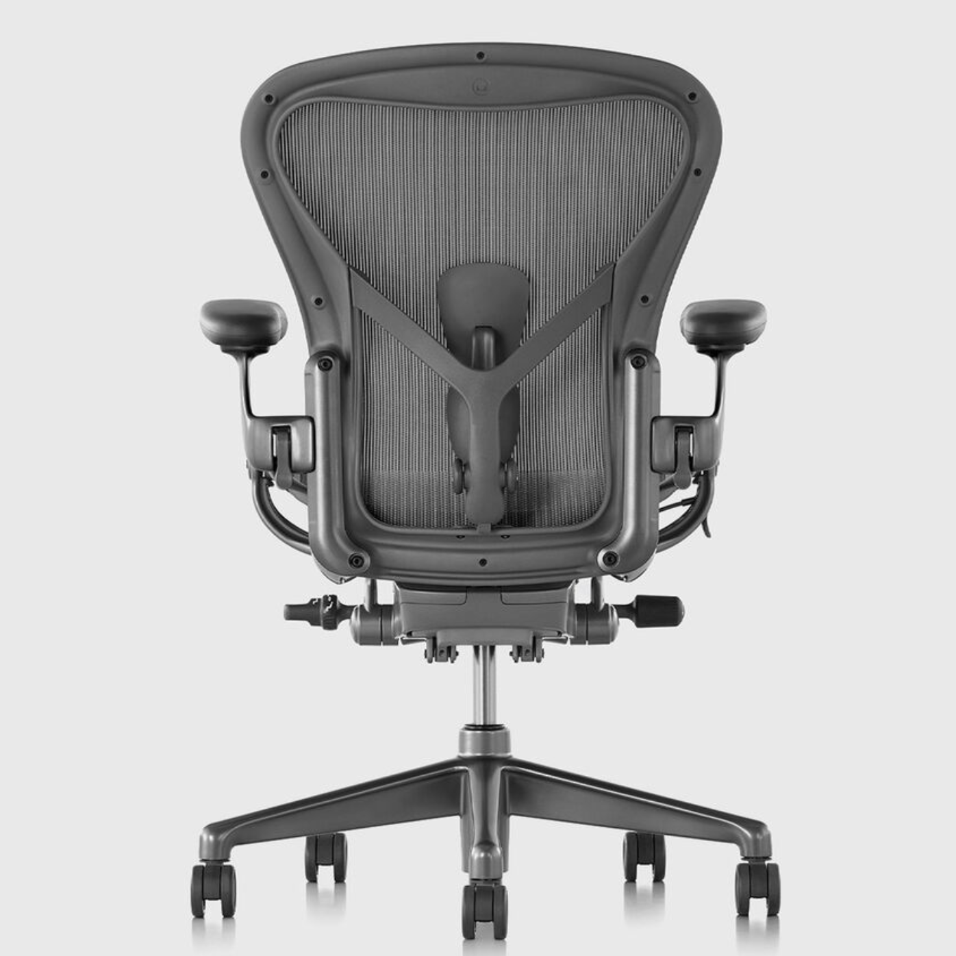 Herman Miller Aeron Remastered Ergonomic Chair, Carbon, melbourne office chair, back view