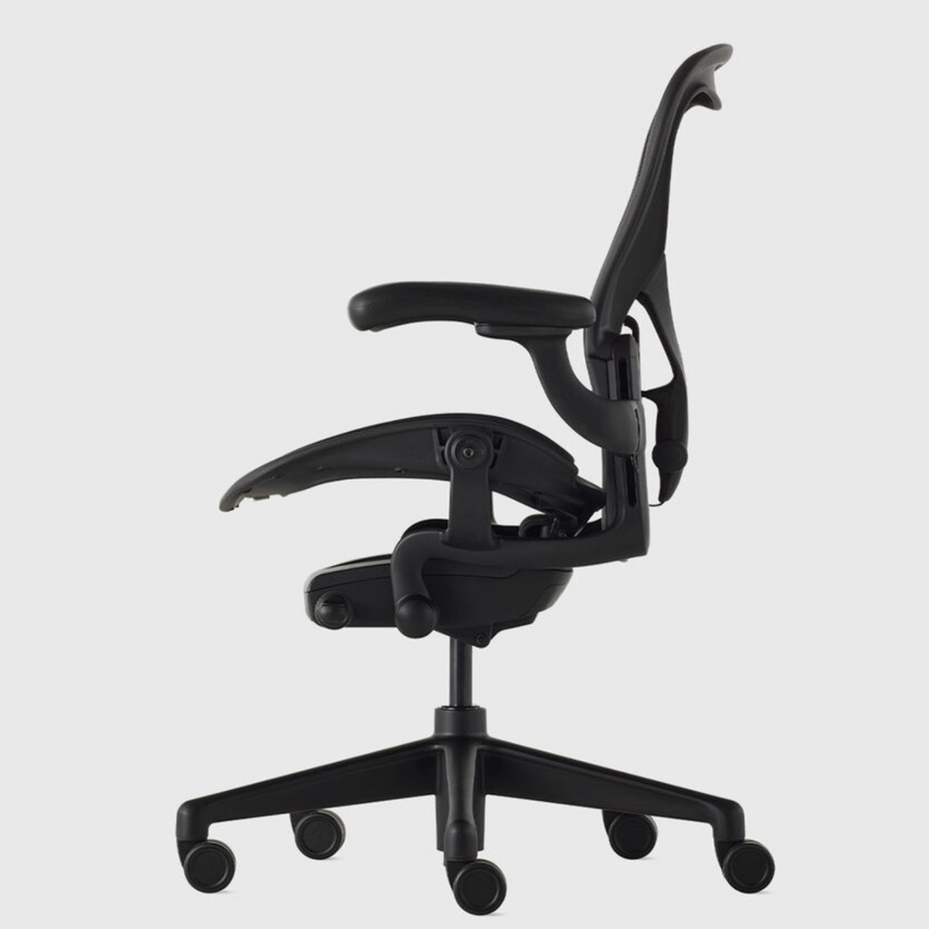 Herman Miller Aeron Remastered Ergonomic Chair, Onyx, side left view