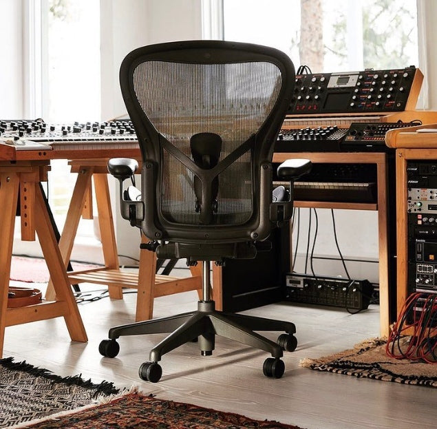 herman miller aeron remastered chair in graphite for music studio setup melbourne