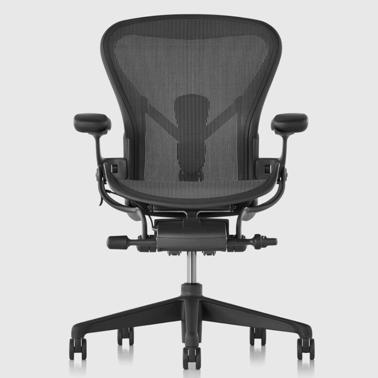 herman miller aeron remastered graphite chair product image front