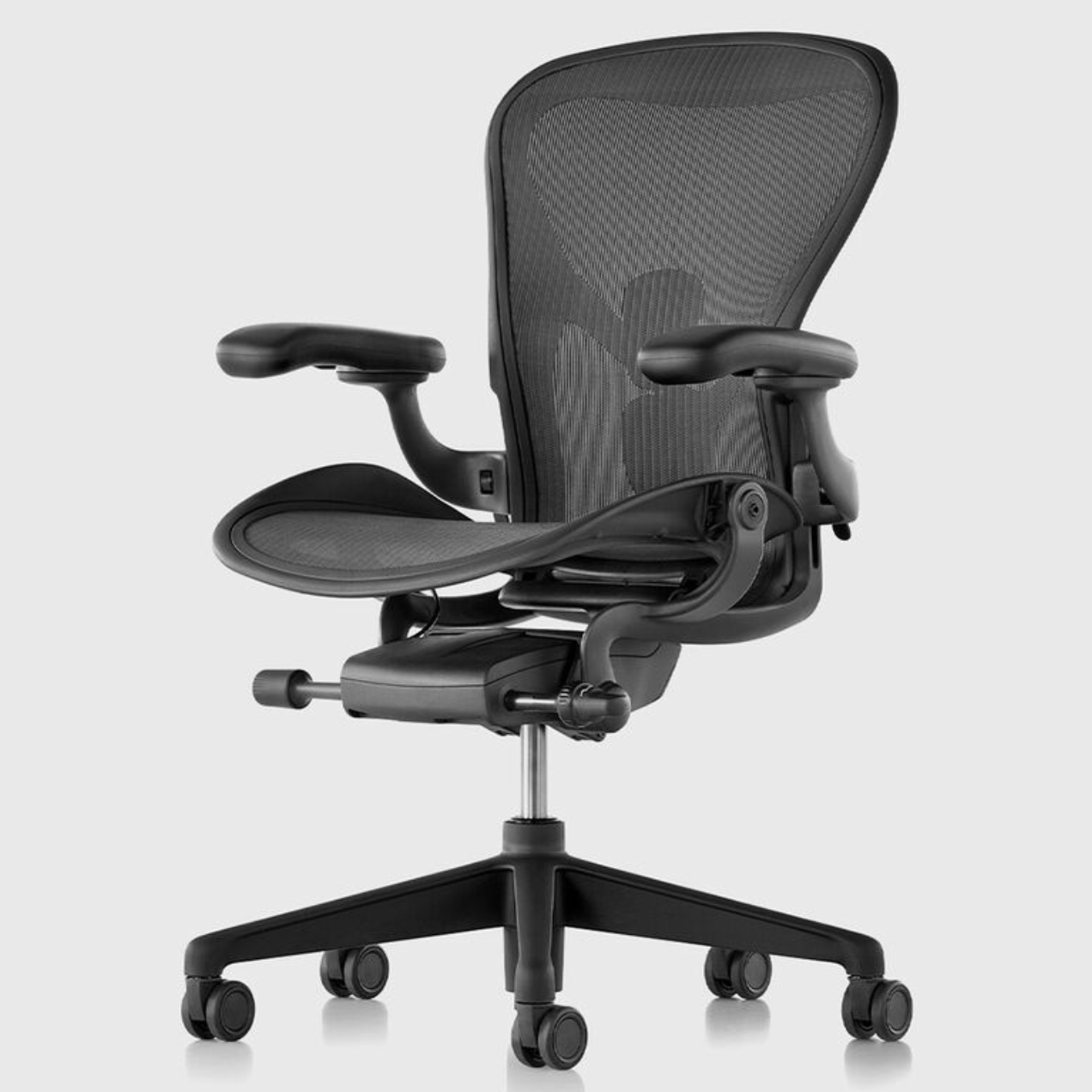 herman miller aeron remastered graphite chair product image side front