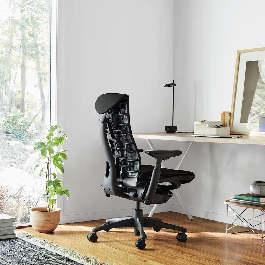 herman miller embody ergonomic gaming chair graphite  home office wfh setup