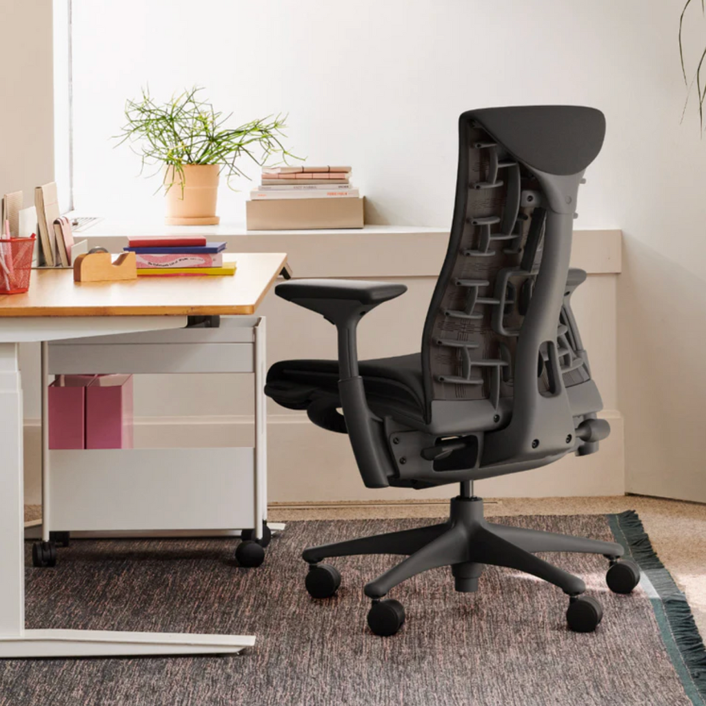 herman miller embody ergonomic gaming chair graphite wfh home office desk setup